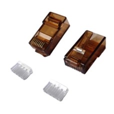D-Link Cat-6 Brown/Coffee 2 Part RJ45 Connector (100 units)